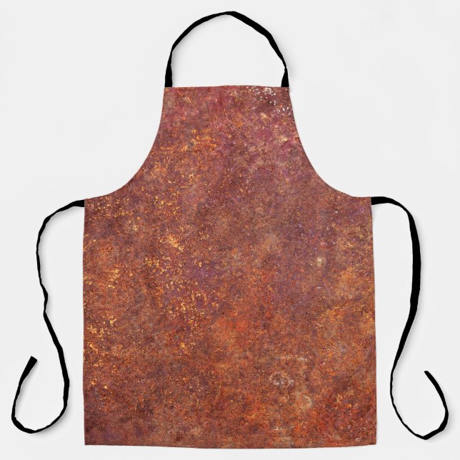 Rustic metal: textured surface. apron (Front)