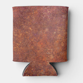Rustic metal: textured surface. can cooler