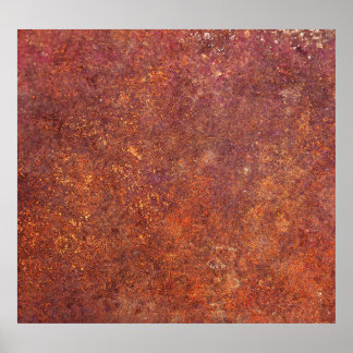 Rustic metal: textured surface. poster