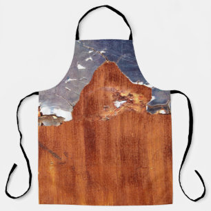 Rustic Metal: Vintage Iron Texture. Apron