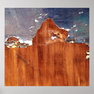 Rustic Metal: Vintage Iron Texture. Poster