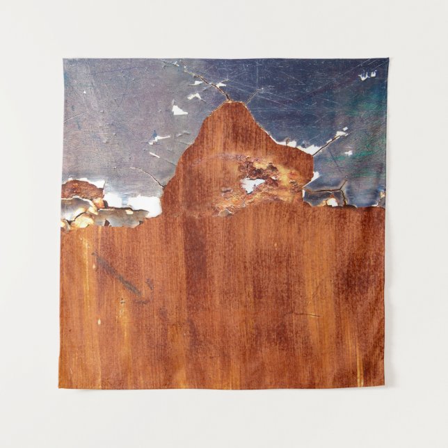Rustic Metal: Vintage Iron Texture. Tapestry (Front)