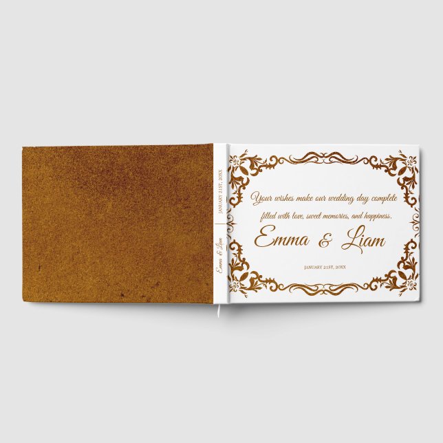 Rustic Mexican Wedding Guest Book  (Full)
