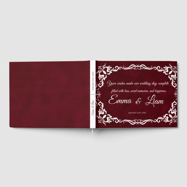 Rustic Mexican Wedding Guest Book  (Full)