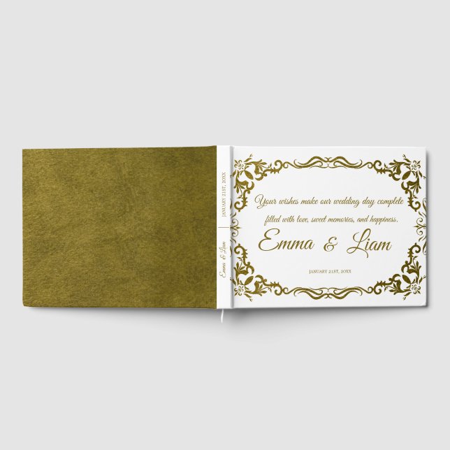 Rustic Mexican Wedding Guest Book  (Full)