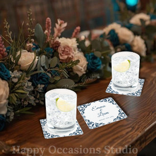 Rustic Mexican Wedding Paper Coasters