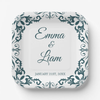 Rustic Mexican Wedding Paper Plates – Papel Picado