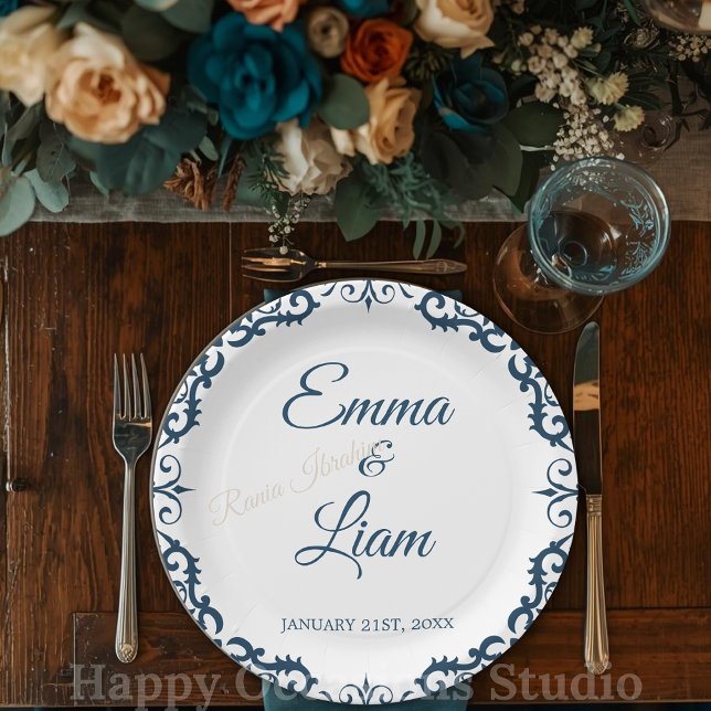 Rustic Mexican Wedding Paper Plates – Papel Picado (Creator Uploaded)