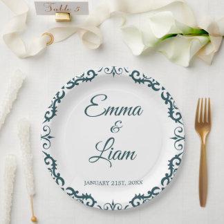 Rustic Mexican Wedding Paper Plates – Papel Picado