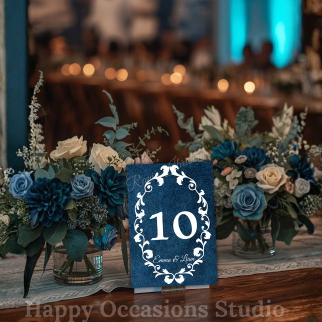 Rustic Mexican Wedding Table Number Card (Creator Uploaded)