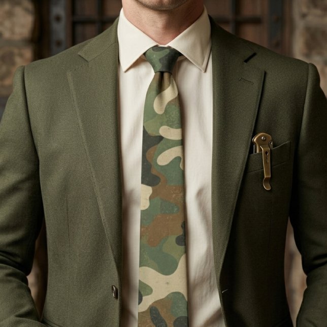 Rustic Military Camo Pattern Tie (Creator Uploaded)