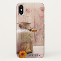 Rustic Milk Can Country Style on Wood