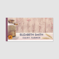 Rustic Milk Can Country Style on Wood