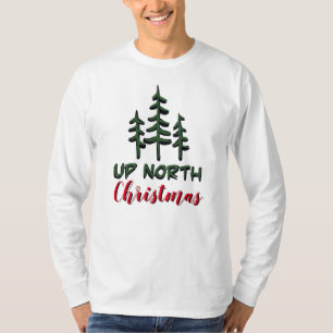 Rustic minimal pine tree holiday fun T-Shirt
