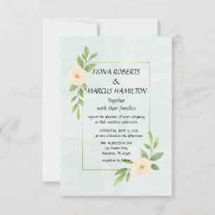 Rustic Minimalist Elegant Save the Date Card