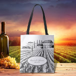 Rustic Minimalist Vinyard Sketch Wedding Gift Tote Bag<br><div class="desc">Customise this Vintage Vineyard Winery Sketch Wedding Gift Tote Bag for your next wedding. This personalised Vintage Vineyard Winery Sketch Wedding Gift Tote Bag will make your wedding a special, personalised event for your family and friends. Your guests will love how this Vintage Vineyard Winery Sketch Wedding Gift Tote Bag...</div>