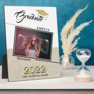 Rustic Modern 2022 Graduate Photo Graduation Plaque