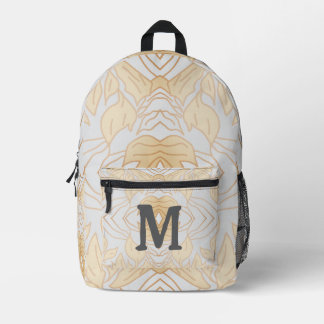 Rustic Modern Blended Leaves 8 Printed Backpack