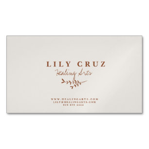 Rustic Modern Botanical Personalised Business Card