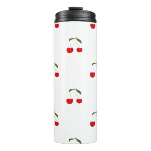 Rustic Modern Cherry Patterns Water Bottle