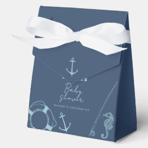 Rustic Modern Fishing Nautical Boy Baby Shower  Favour Box