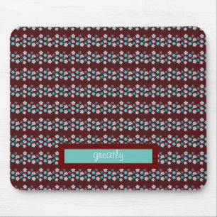 Rustic Modern Floral Mouse Mat