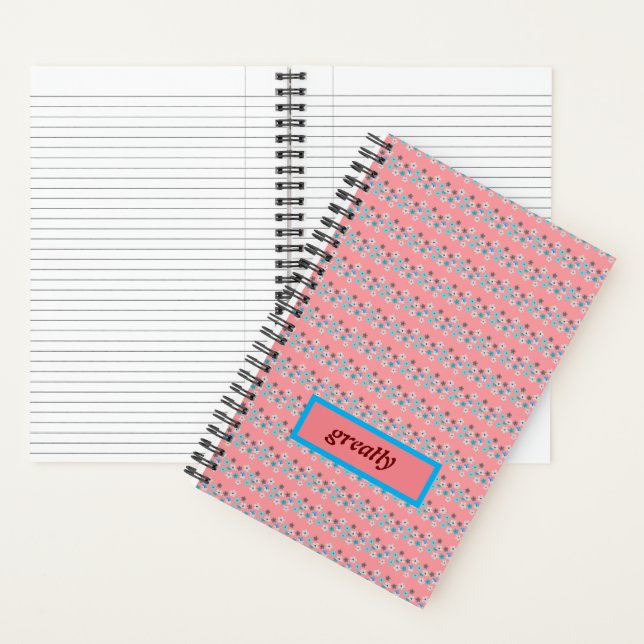 Rustic Modern Floral  Notebook (Inside)