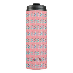 Rustic Modern Floral Thermal Tumbler