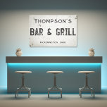 Rustic Modern Industrial Farmhouse Bar City Canvas Print<br><div class="desc">Elevate your living space with our exquisite stretched canvas art industrial farmhouse bar sign, where timeless charm meets modern farmhouse aesthetics. This art piece effortlessly combines rustic elegance with an industrial edge, featuring a faux cracked and distressed off-white background that exudes a sense of history through chipping paint and weathered...</div>