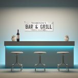 Rustic Modern Industrial Farmhouse Bar City Canvas Print<br><div class="desc">Elevate your living space with our exquisite stretched canvas art industrial farmhouse bar sign, where timeless charm meets modern farmhouse aesthetics. This art piece effortlessly combines rustic elegance with an industrial edge, featuring a faux cracked and distressed off-white background that exudes a sense of history through chipping paint and weathered...</div>