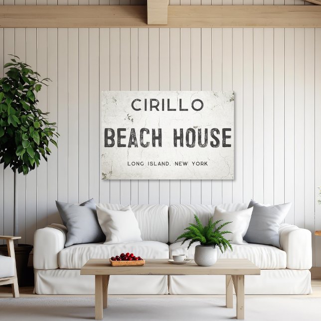 Rustic Modern Industrial Farmhouse BeachHouse City Canvas Print (Creator Uploaded)