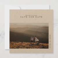 Rustic Modern Minimalist | Wedding Date