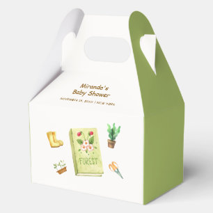 Rustic Modern New Chapter Garden Book Baby Shower  Favour Box