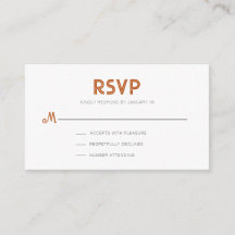 Rustic Modern Parchment RSVP Enclosure Card