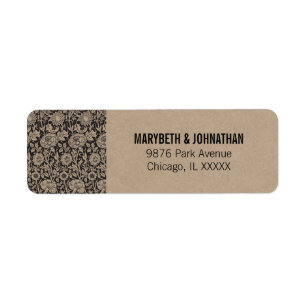Rustic Modern We Do Wedding Return Address Label