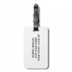 Rustic Monogram Custom Bag Tag with Antlers