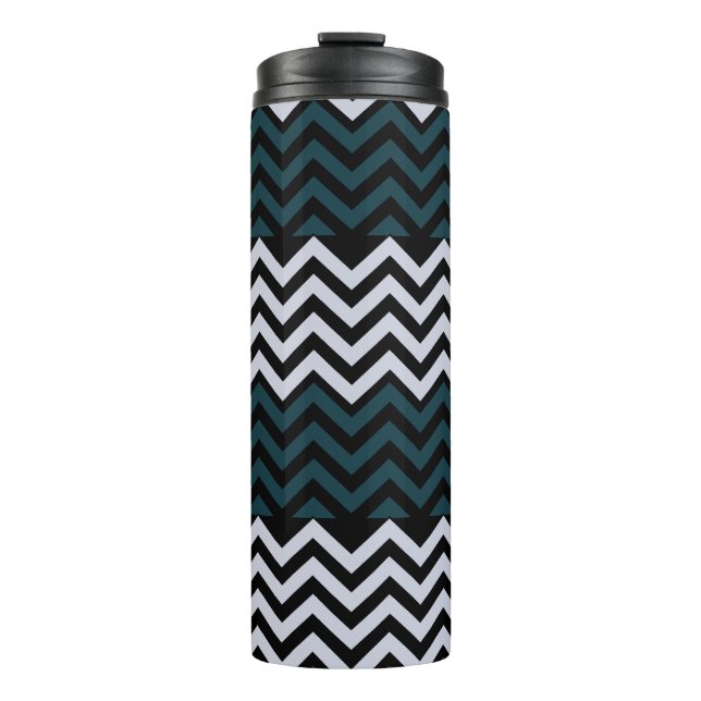 Rustic Monogram Groovy Chic Thermal Tumbler (Front)