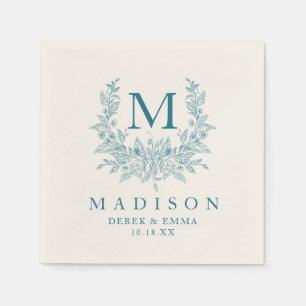 Rustic Monogram Wedding Napkins