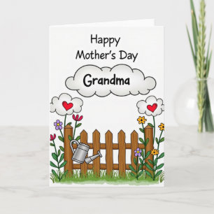 Rustic Mothers Day Fence Card