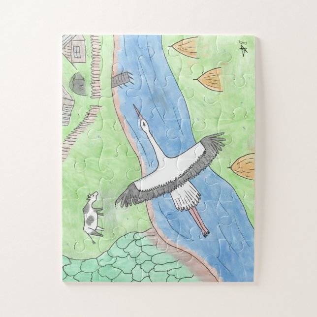 "Rustic motifs" Jigsaw Puzzle (Vertical)