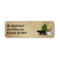Rustic Mountain Country Silhouette Bear Address