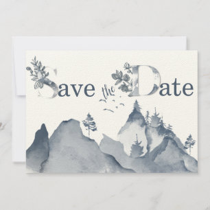 Rustic Mountain Deer Save the Date