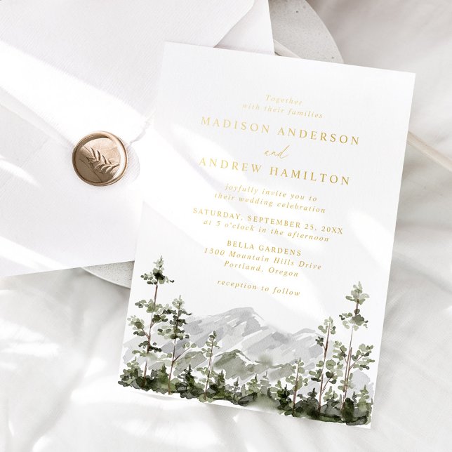 Rustic Mountain Evergreen Forest Wedding (Creator Uploaded)