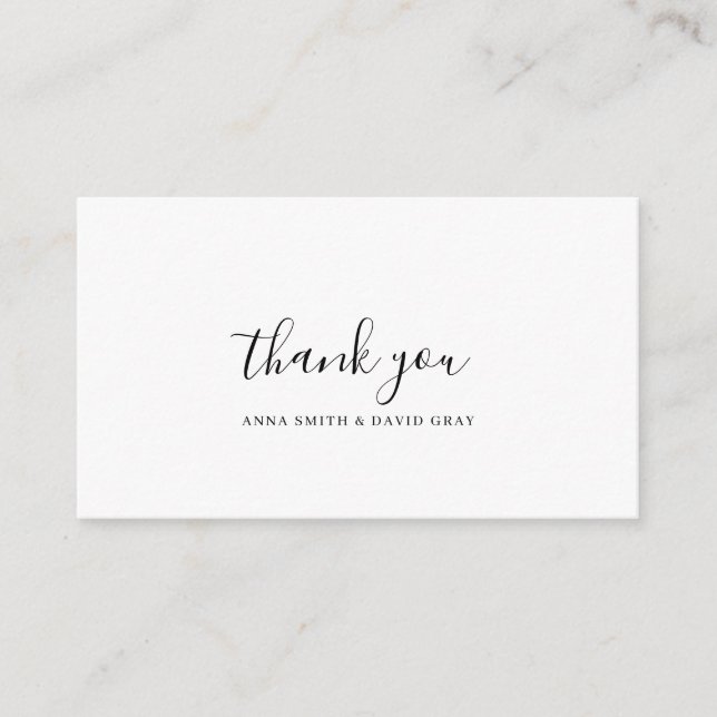 Rustic Mountain Forest Watercolor Thankyou Card (Front)