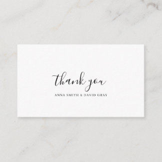 Rustic Mountain Forest Watercolor Thankyou Card