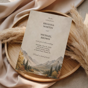 Rustic Mountain Invitation