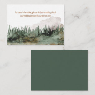 Rustic Mountain Landscape Visit our Website Enclosure Card