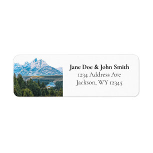 Rustic Mountain Return Address Labels