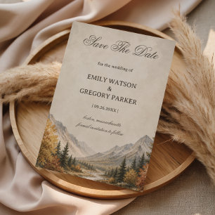 Rustic Mountain Save The Date