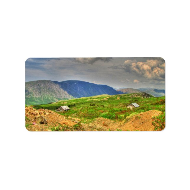 Rustic Mountain Scene Label (Front)